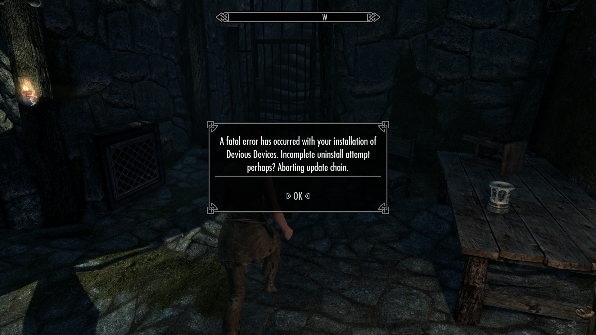 Devious Devices Error Technical Support Skyrim Special Edition 