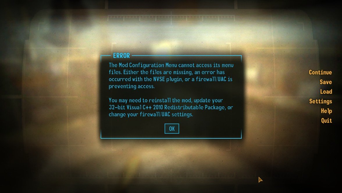 Configuration menu fallout. Как правильно установить Mod configuration menu. Фоллаут 3 ошибка. Ошибки фоллаут 3 43. Mod config menu Repentance.