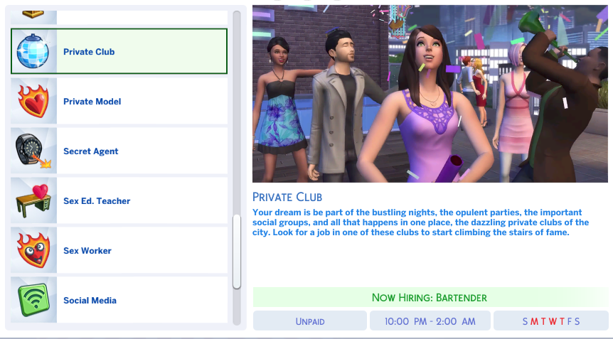 Help Identifying These Careers Please Request And Find The Sims 4 Loverslab