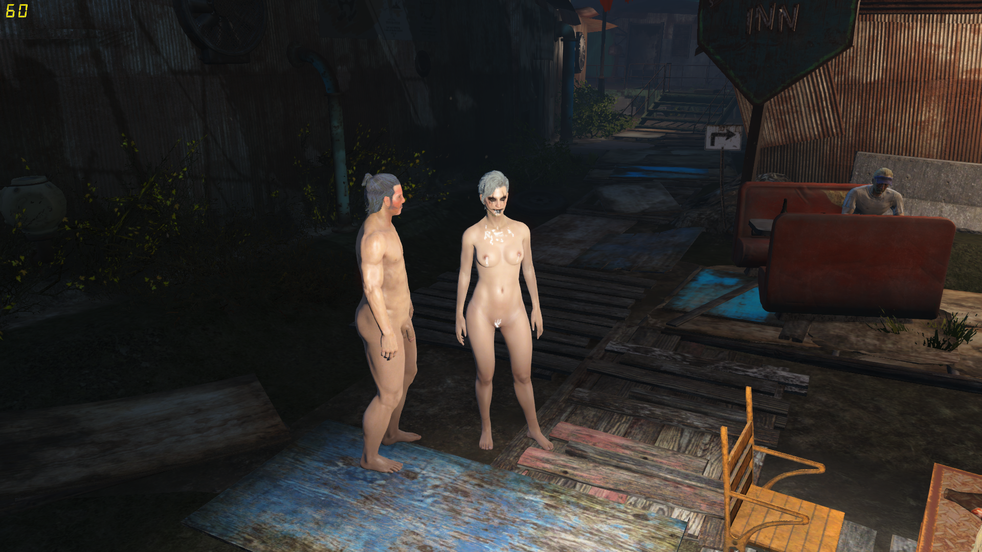 The fallout naked scene