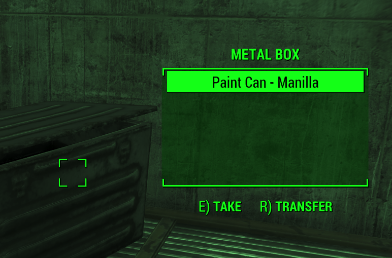 CTD when opening containers that have coloured paint cans item