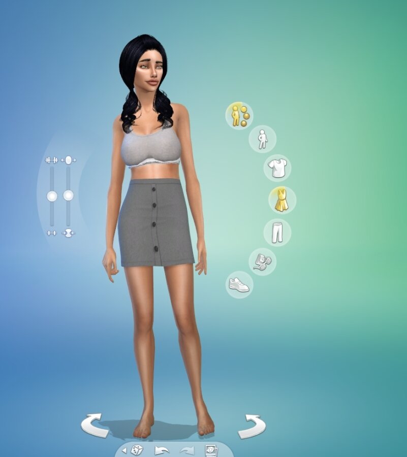 Lower Body Invisible In Tattoo Mode The Sims 4 Technical Support 