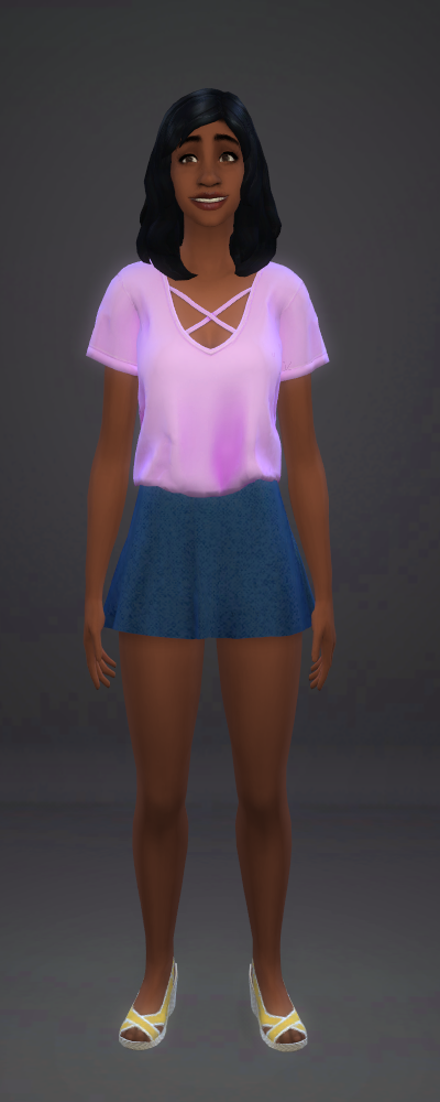 Pink Simlish Yoga Pants v2 - The Sims 4 Catalog