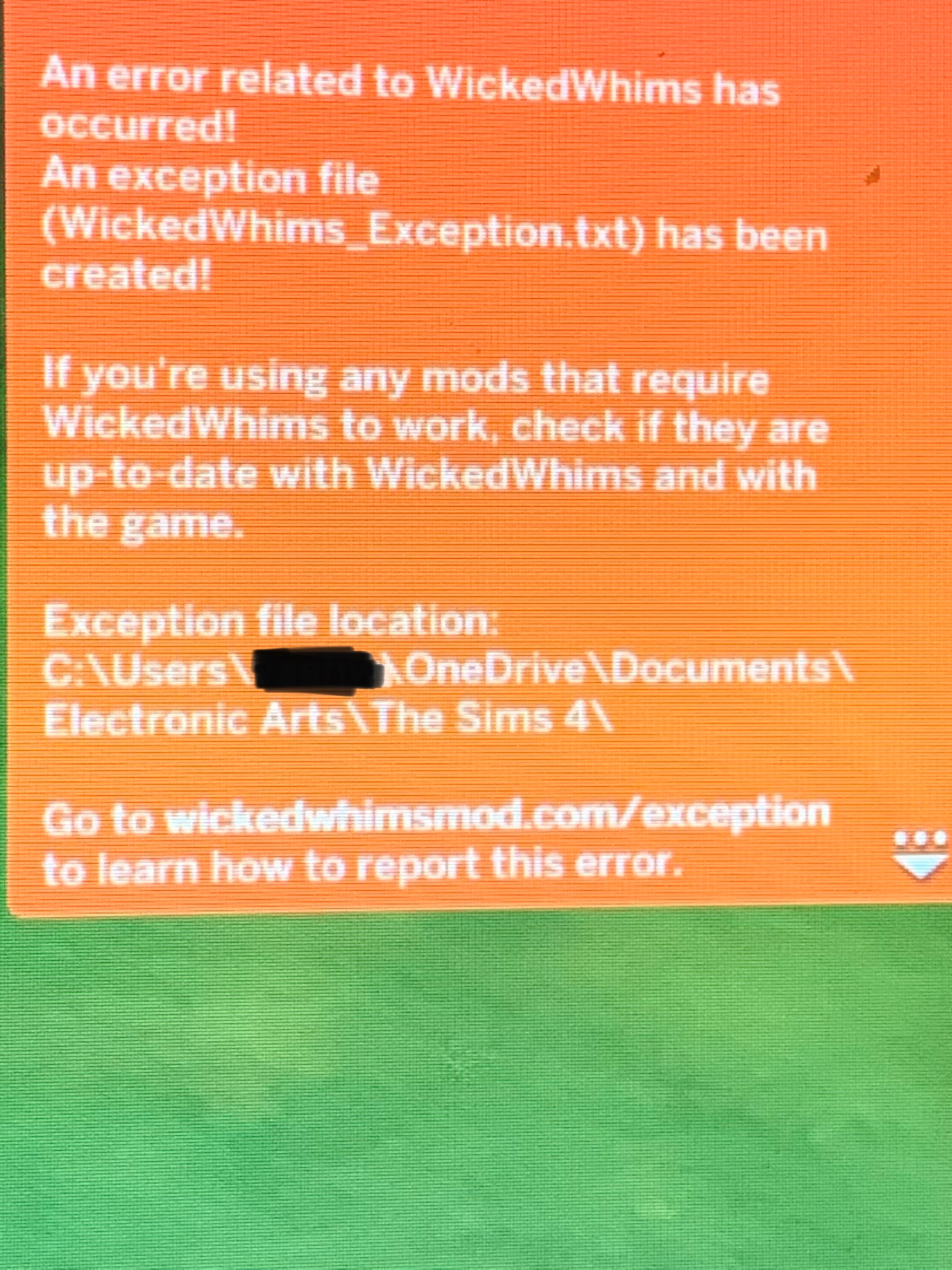 Ошибка wickedwhims_exception.txt. Wicked whims ошибка. Критическая ошибка wickedwhims. Wickedwhims ошибка exception.