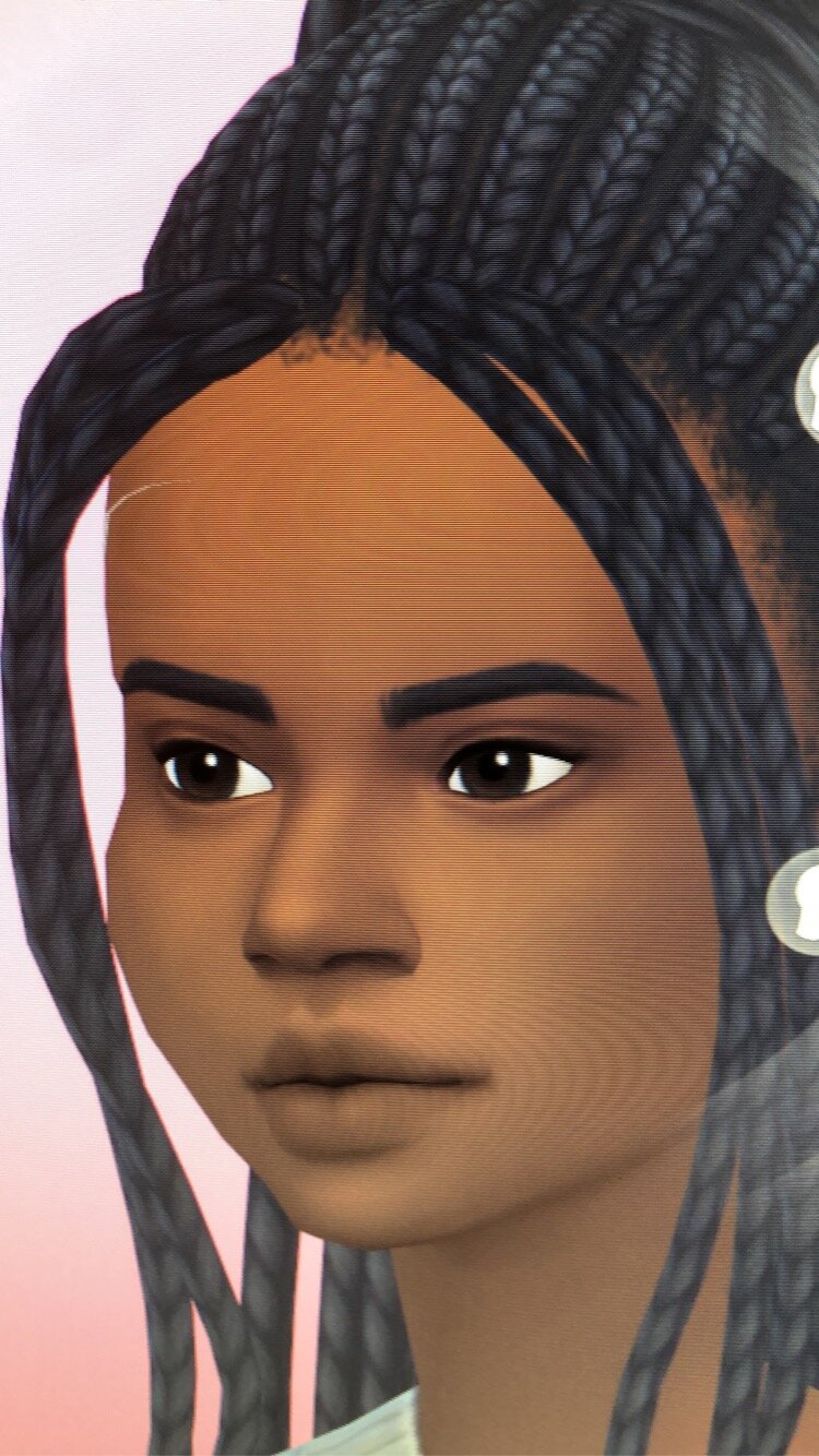 Weird clipping/glitch with certain CC hairs.. - The Sims 4 Technical ...