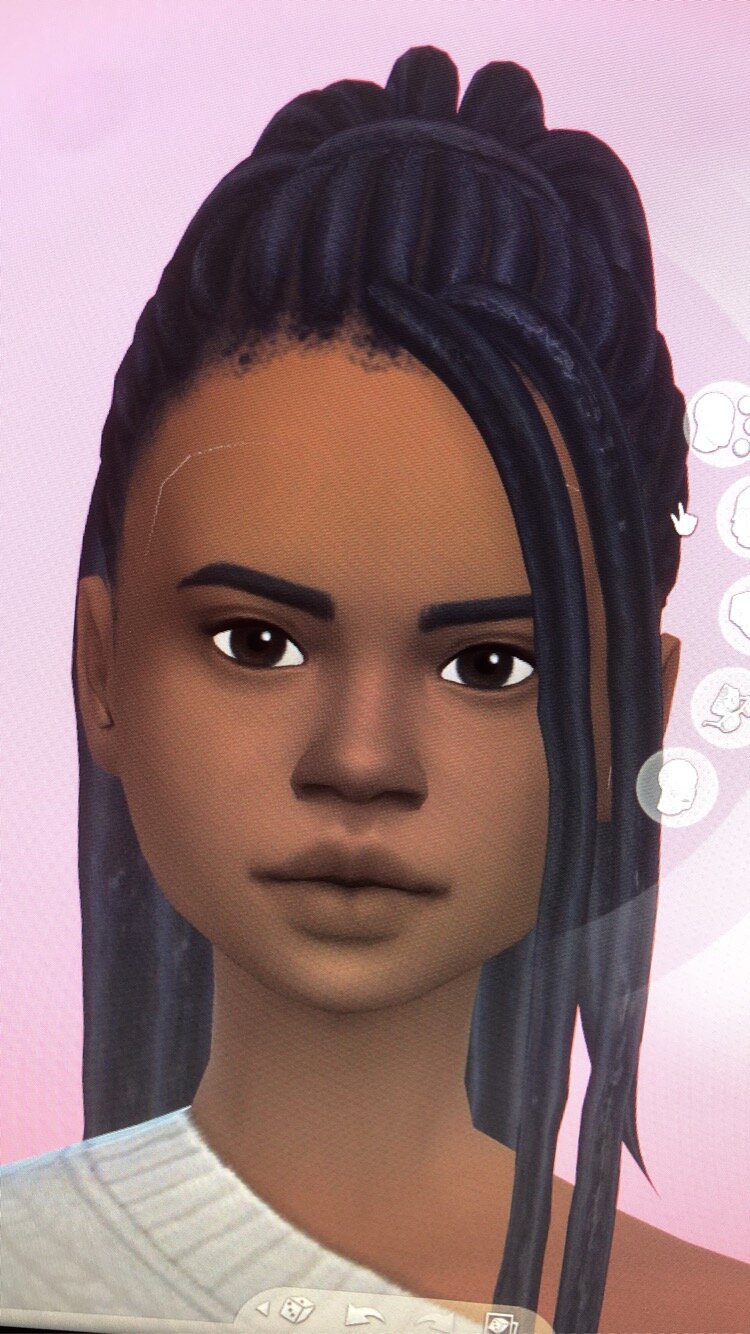 Weird clipping/glitch with certain CC hairs.. - The Sims 4 Technical ...