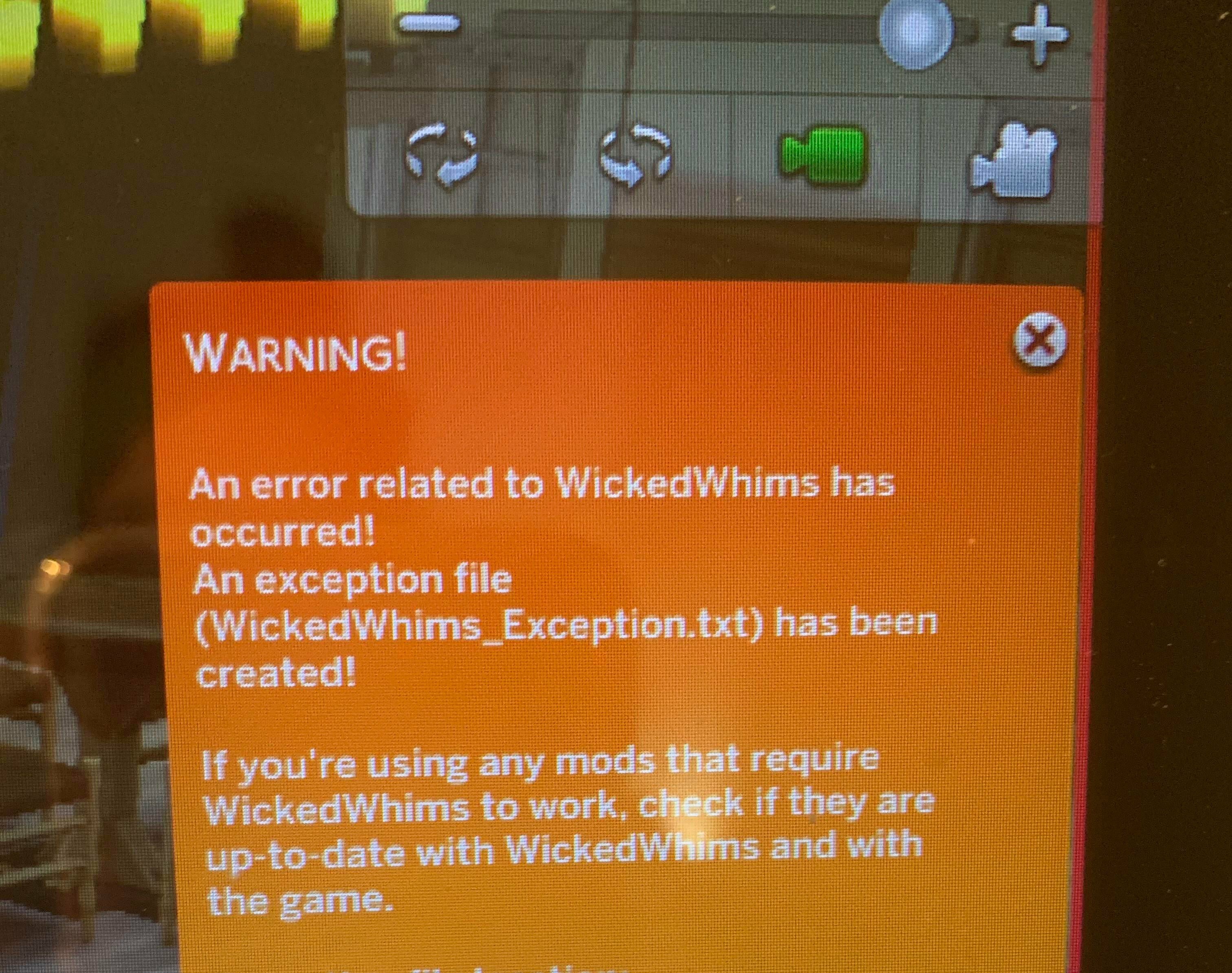 An exception file wicjedwhims как исправить. An Error potentially related to wickedwhims has occurred. Произошла ошибка потенциально связанная с wickedwhims что делать.