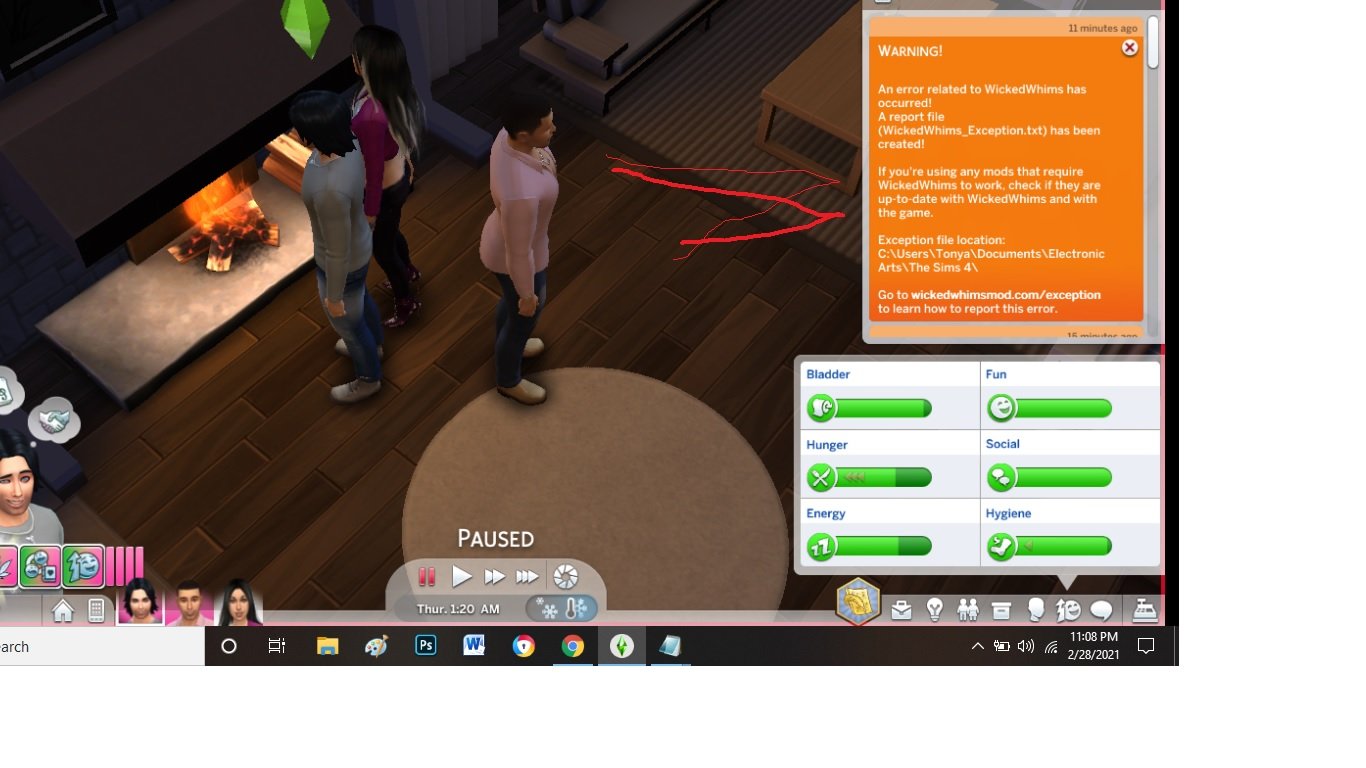 Wicked Whims Confusing Warning The Sims Technical Support Loverslab