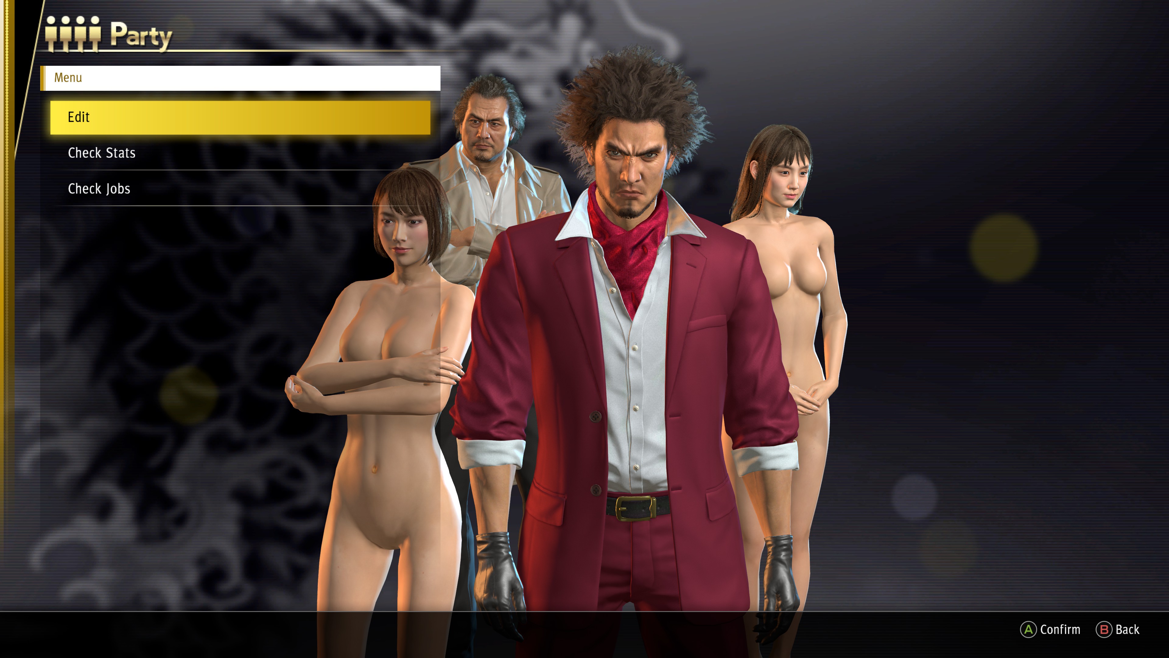 The textures from the yakuza 2 texture mod works (skin is a bit of a differ...