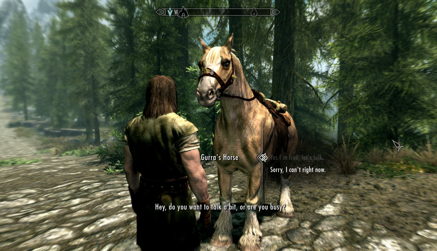 solved] Horse starting conversations - Technical Support - Skyrim: Special  Edition - LoversLab