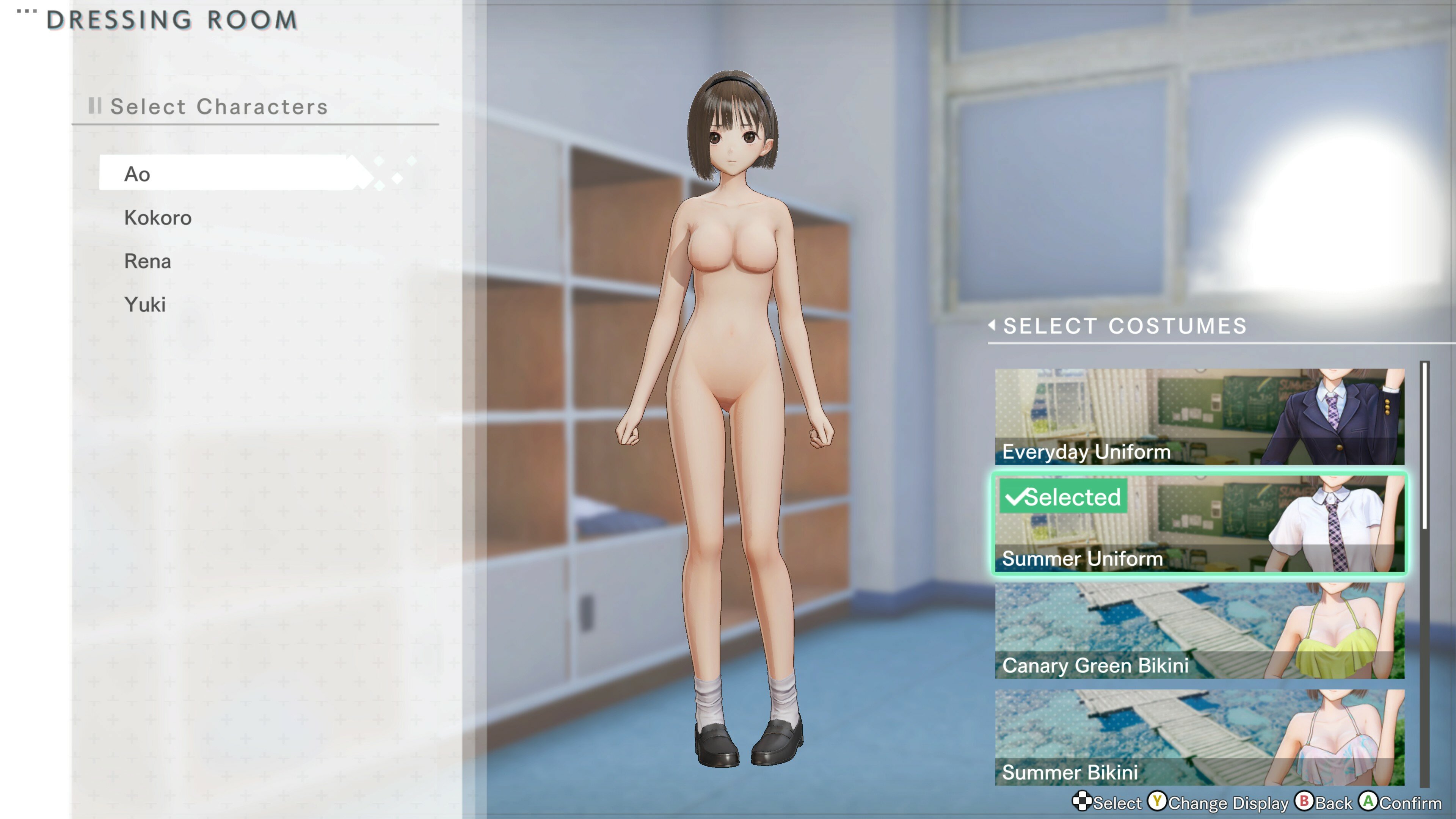 Blue reflection nude mod