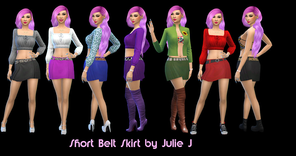 Julie Js 18 Cc Freeandpatreon Free New Flutter Upskirt Dress