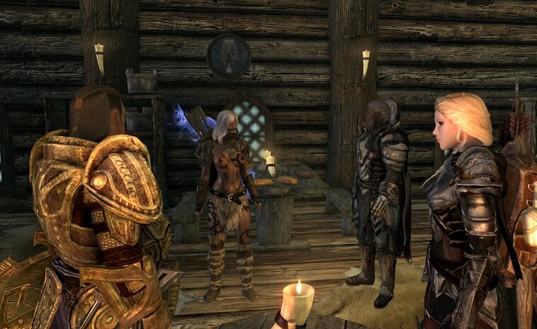 So today I found the courier in Whiterun.. standing still, frozen. Except  his mouth would move but no words came out. I don't know what this is but I  feel like burning