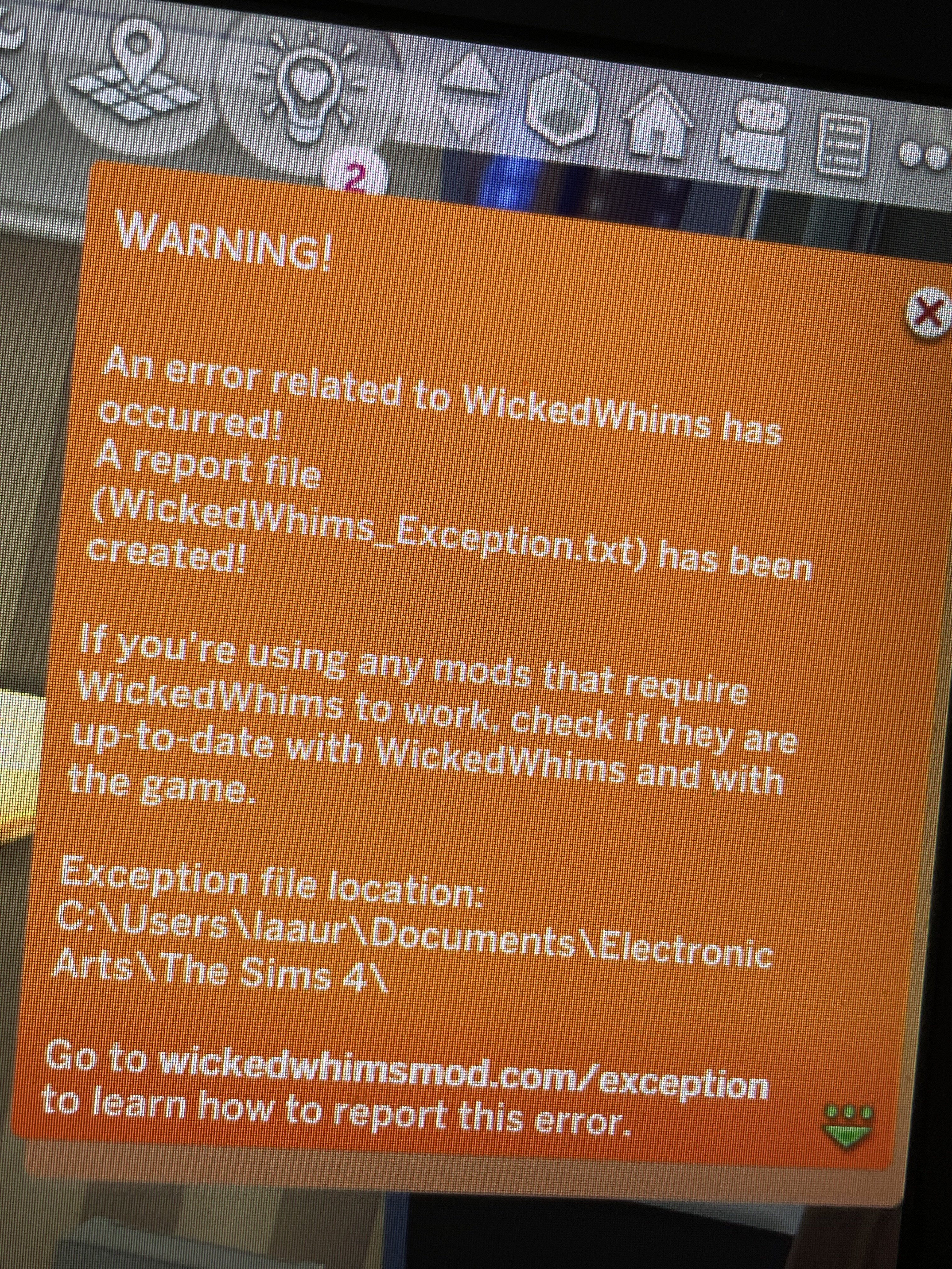 Can anyone help with those exceptions? - The Sims 4 Technical Support -  LoversLab