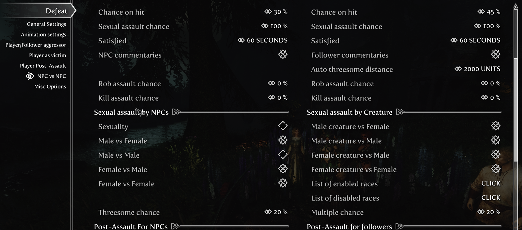 Some creature animations wont load in! (Sexlab Defeat Problem