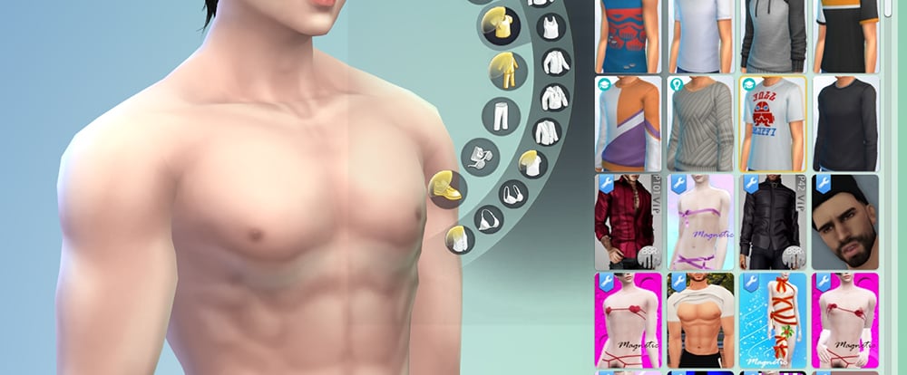 Bug In Shape Male Skin Detailnipples Male Doubletop The Sims 4 Technical Support Loverslab