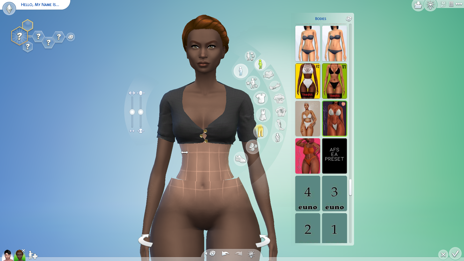 Sims 4 Body Sliders  sims 4, sims, sims 4 body mods