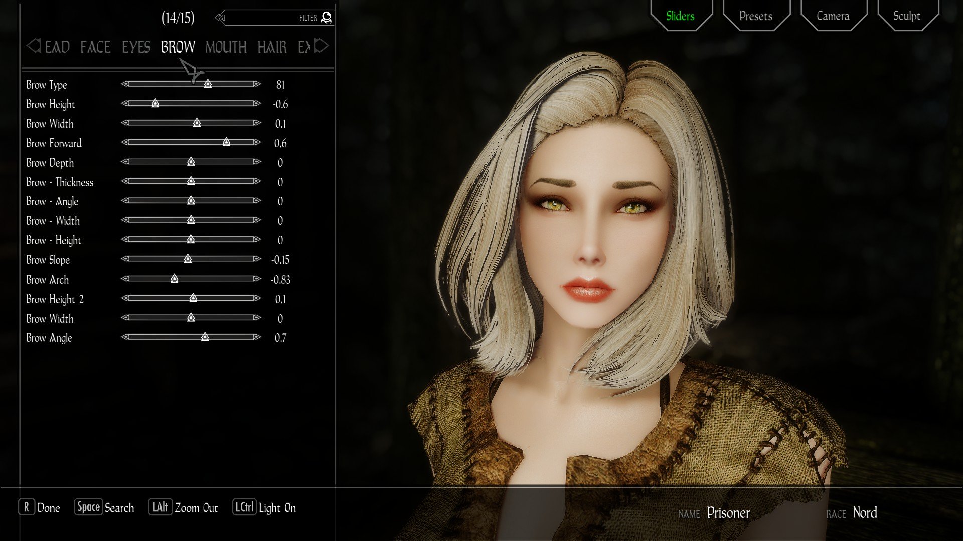 Racemenu Missing Additional Sliders Skyrim Technical Support Loverslab 3973