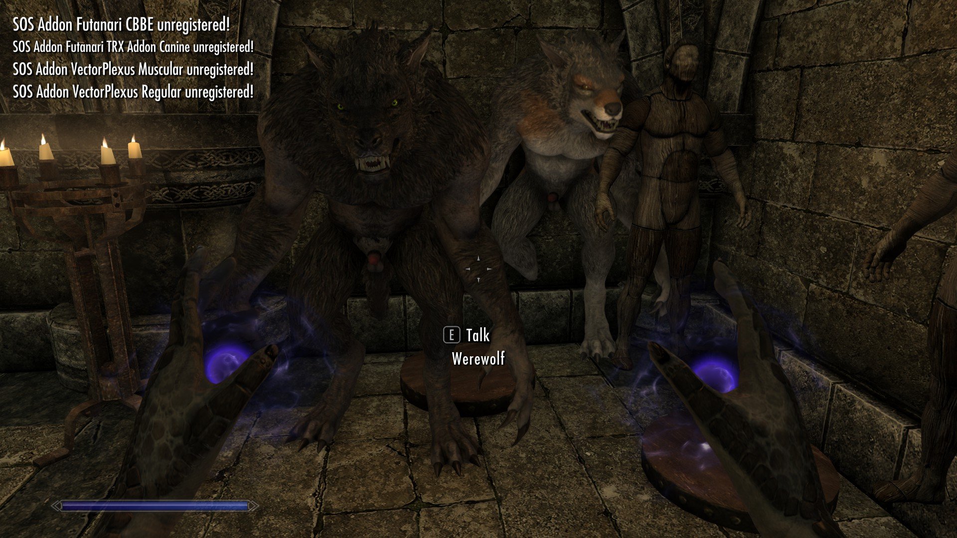 Werewolves keep human penis Technical Support Skyrim