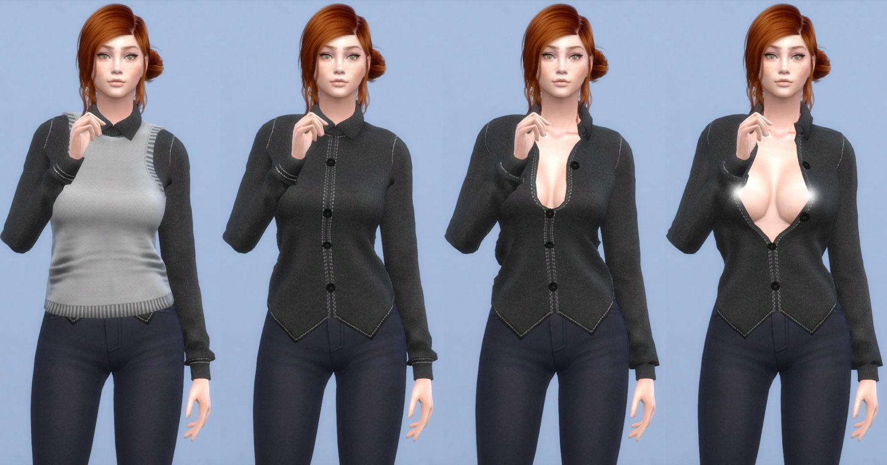 Undressable Pack Shirt Panties Downloads The Sims LoversLab