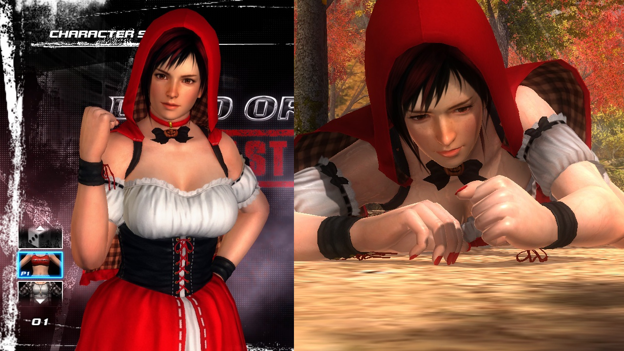 Mila red ridding hood