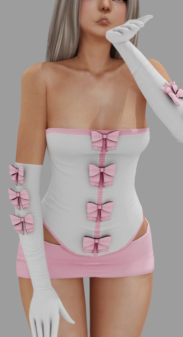 Articat Sexy Strapless Bows Clothing Loverslab