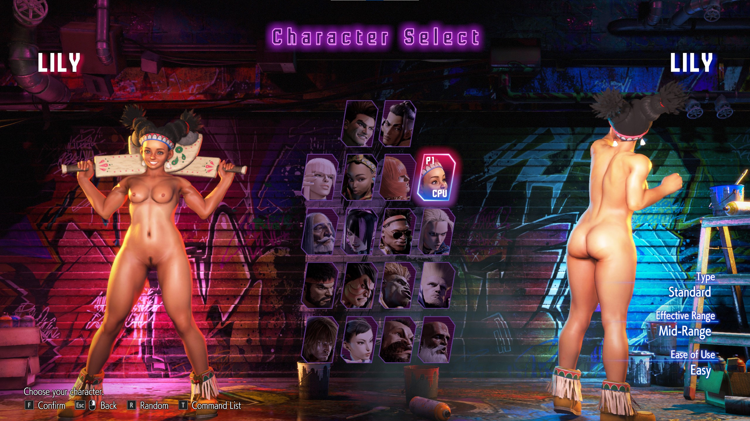 Sf6 lily nude mod