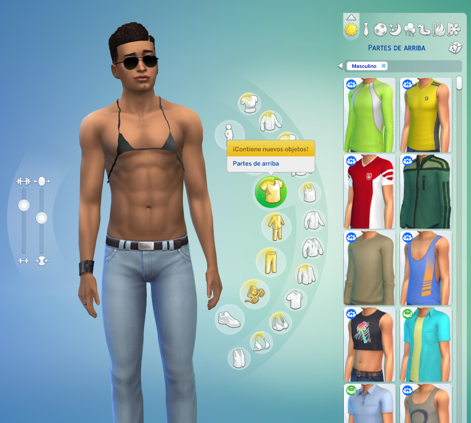 Does anybody else have males wearing bras too? : r/Sims4