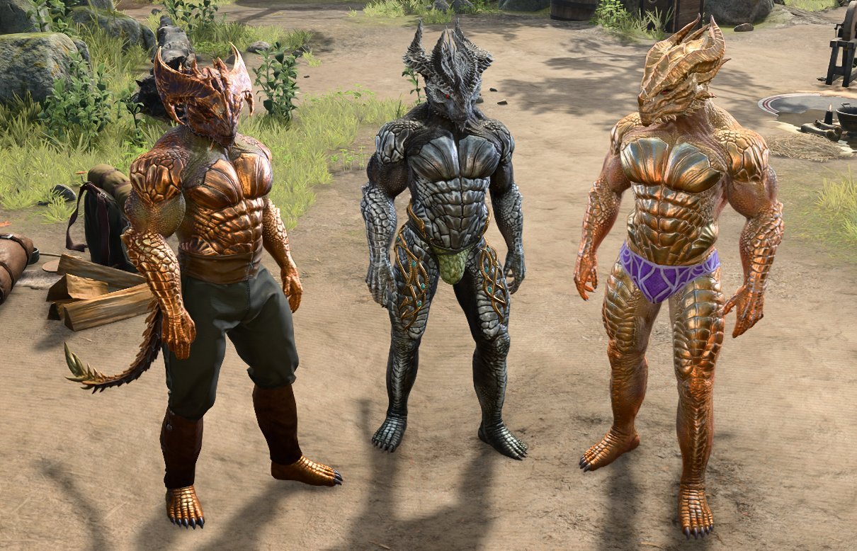 Baldurs gate 3 naked dragonborn