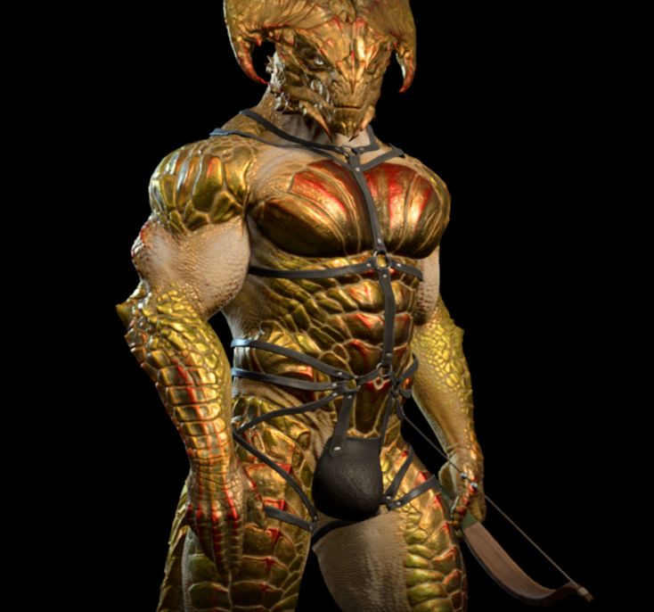 Baldur s Gate 3 Muscular Dragonborn from raykie Adult Gaming