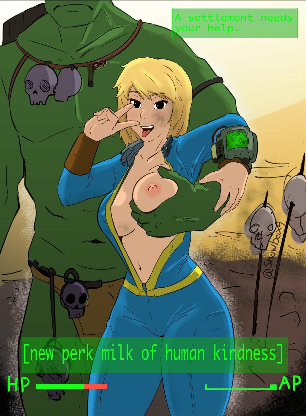 Condition clips vault girl anime fallout 4 фото 84