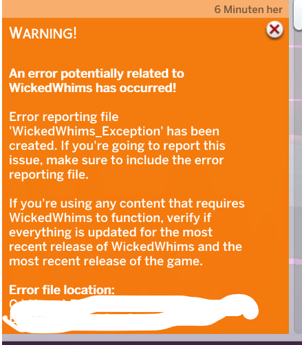 Unknown Error Technical Support Wickedwhims Loverslab