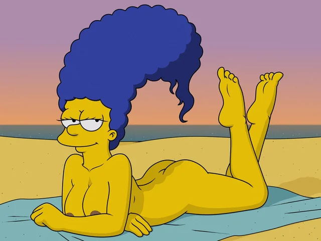 Simpsons marge nude