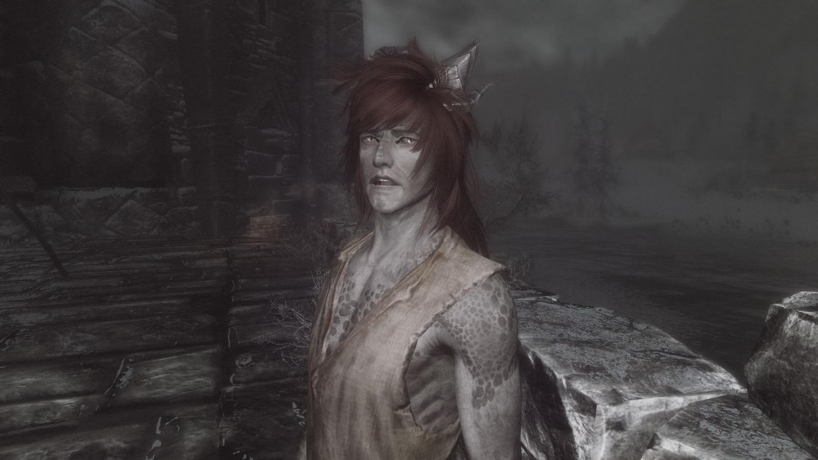 Npc overhaul. Эндерал женщина под вуалью. Эндерал старый Аскаман. Skyrim better looking NPCS.